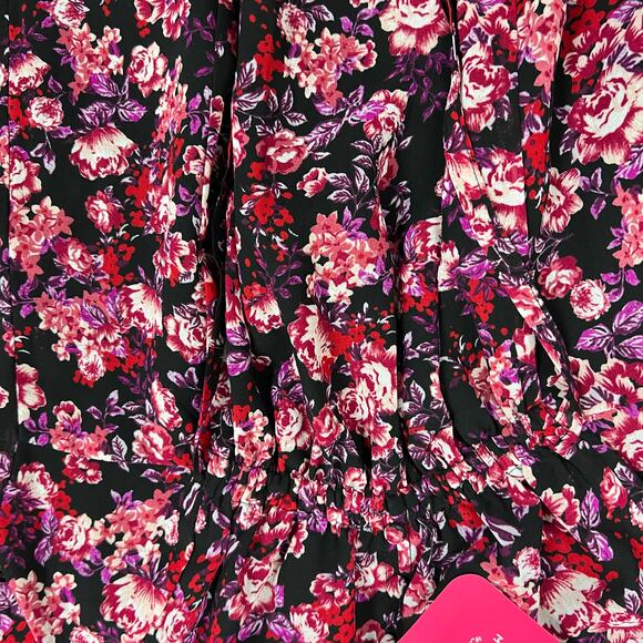 Isabel Maternity Floral Print Button Chiffon Woven Lined Blouse - XS - NWT - Picture 4 of 8